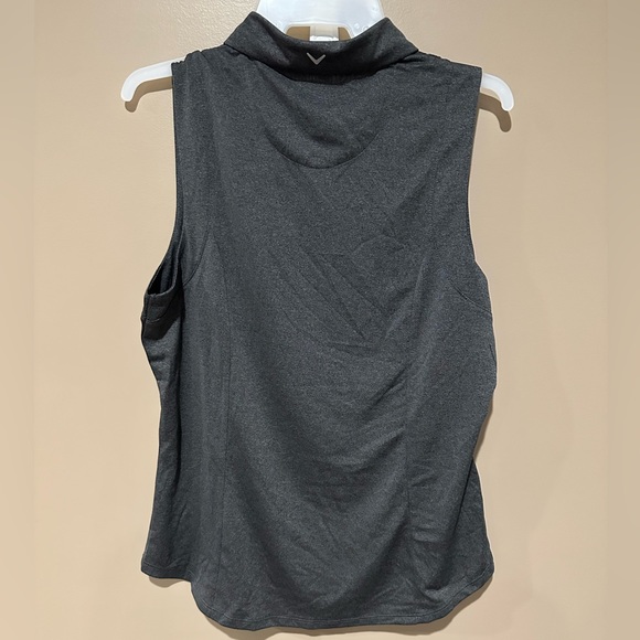 Women’s Vneck golf sleeveless shirt. Charcoal grey size sm, med, large. - Picture 6 of 6